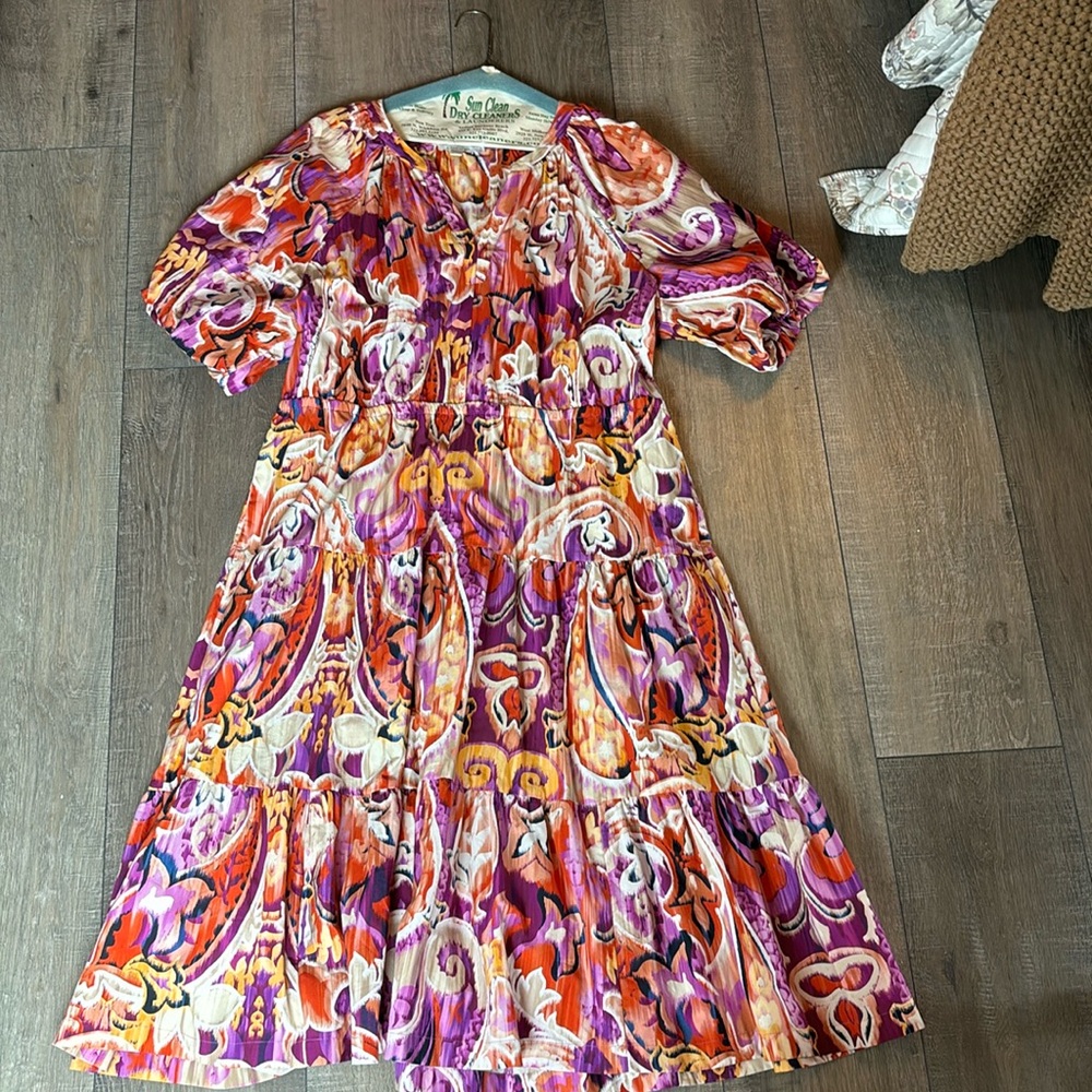 Chicos 3/US 16 Short Sleeve Dress